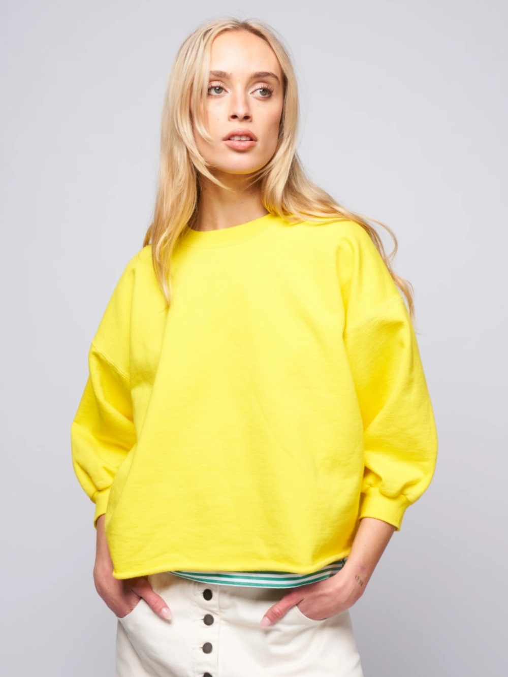 Rachel Comey Citron Yellow Crewneck Sweatshirt